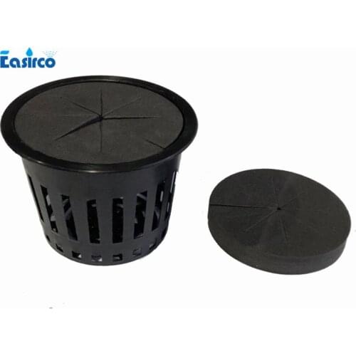 10CM Mesh pot with clone collar set Net cup for Hydroponics system. (10pcs/pack)