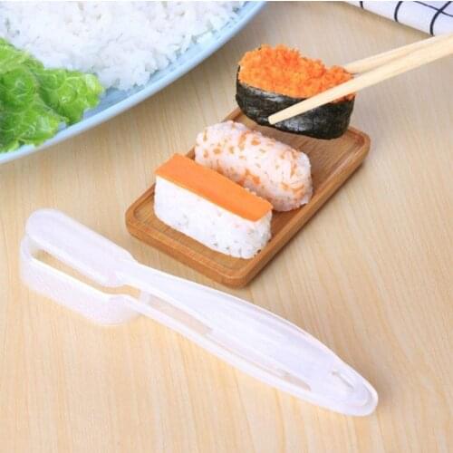 2PC Silicone Sushi Mold Onigiri Rice Ball Bento Press Maker Lunch Sushi Bazooka Safe and Non-toxic Sushi Roller Japanese Kitchen