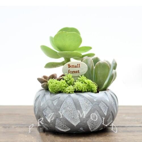 Silicone mold planter Birds Nest flower shape pots silica gel molds muti-meat pot mould DIY 3d vase mold