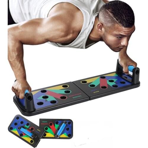 Foldable Multi-functional Push Up Rack Board Abdominal Muscle Exercise Equipment Training Gym Home Workout Board