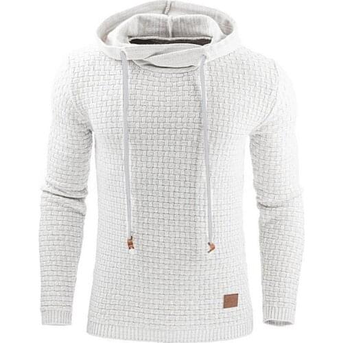 Spring and Autumn New Mens Casual Sweatshirt, High Street Mens Long Sleeve Hoodie Mens Simple Hooded Sweatshirt Jacket