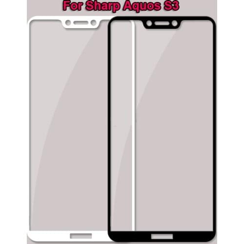 9H Tempered Glass For Sharp Aquos S3 Screen Protector 3D Full Coverage Protective Glass Film For Sharp Aquos S3 6.0" Glass Cover