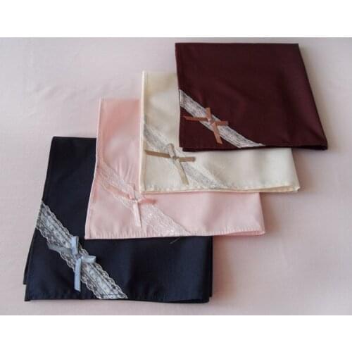 1 Lot (6 pieces) Lace Bow Western Table Napkin Hotel special Decorative Napkin Home Multipurpose Napkin
