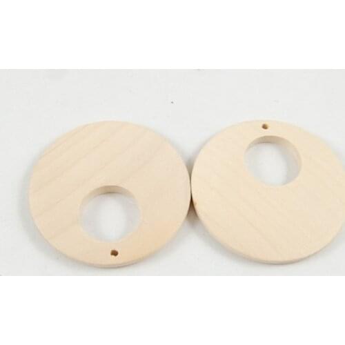 10pcs DIY Jewelry Accessory Natural Colors Nature Wood Beads Cartoon Blossom Children Handcraft Department