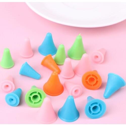 10Pcs Mixed Color Knitting Needles Point Protectors Knitting Needle Tip Stopper
