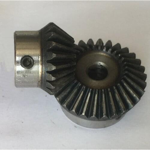 15:30 20:40 25:50 Teeth 1:2 Transmission Ratio 1 Module 1M 90 Degree 45# Steel Tapered Wheel Pinion Pilot Bore Bevel Gear