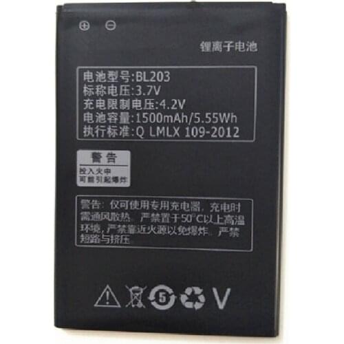 2018 New Replacement Rechargeable BL203 Battery for Lenovo A278T A365E A308T A369 A66 A318T A385E Batterie Bateria