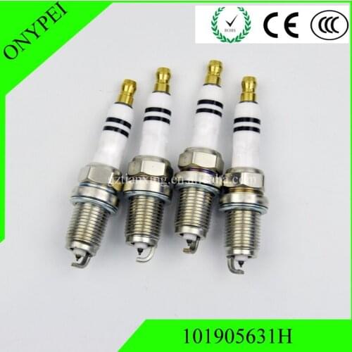 4-6Pcs 06H905601A Laser Platinum Spark plug for 1.8T 2.0T 06H905621 101905631 06H905601B 06H905611 101905631H PFR7S8EG