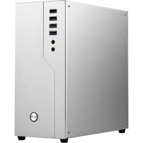 Aluminum QX03 Mini ITX Case Computer Chassis HTPC Host Case USB ITX Gaming Enclosure Desktop Chassis for ITX Motherboard