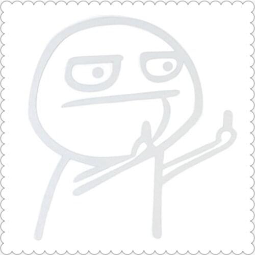 Car Accessories Cartoon Funny Middle Finger Stickers modeling for McLaren Mack Seat UD Trucks Vauxhall Ashok Leyland