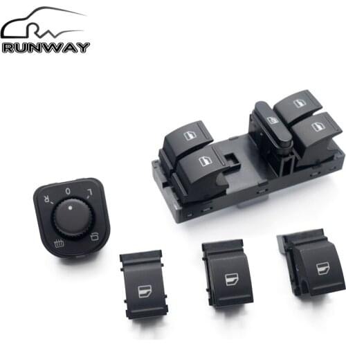 Free shipping! Mirror Window Switch For Volkswagen VW jetta mk5 golf 5 6 tiguan passat b6 CC 1K0 959 565J 1K4 959 857 5PCS/SET