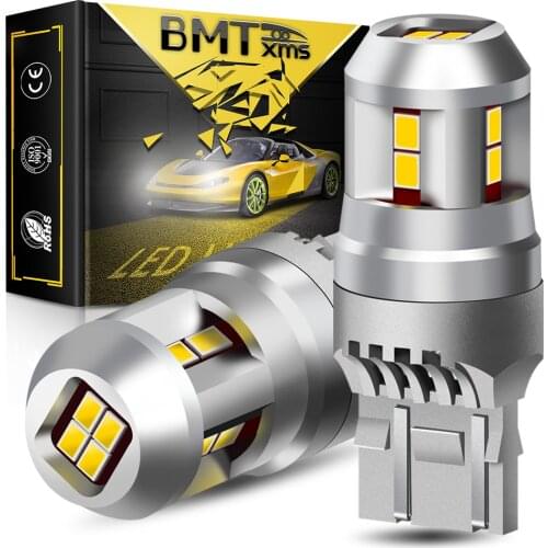 BMTxms 2x T20 W21/5W 7443 Auto LED DRL Daytime Running Light W16W T15 Car Backup Reserve Lamp For LADA Vesta Granta Kalina XRAY