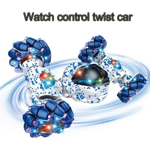 1:12 Watch remote control car Gesture Sensing rc Twisting drift car remote double side porcelain stunt car deformation cars toys