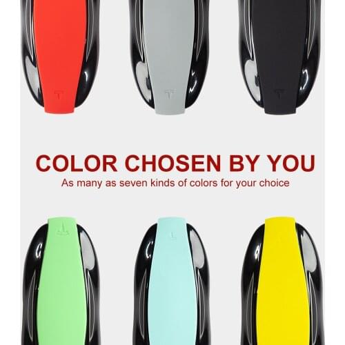 Model Y Car Key Case Cover For Tesla Model Y 2021 Accessories Protector Keychain White For Tesla Model S X Model Three New