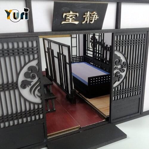Grandmaster Of Demonic Cultivation Lan wangji Wei Wuxian Furniture Scene Model Sliding Door Material Package DIY Gift