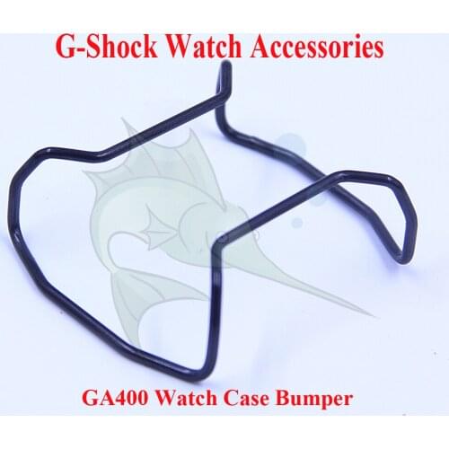 Watch Case Bumper Ring Black/Red/Golden/Silver Stainless Steel Watch Protection Ring for g shock GA400 Watch Accessories