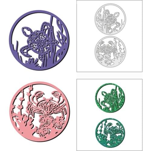 New 2021 Sea Turtle Crab Ocean World Metal Cutting Dies for DIY Scrapbooking and Card Making Decorative Embossing Craft No Stamp