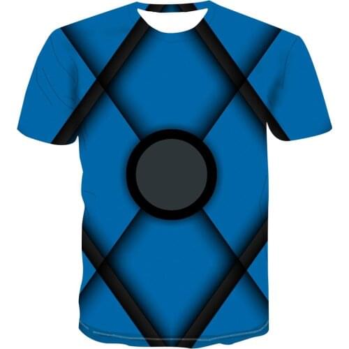 2020 Versatile 3d Men 'S Breathable Comfortable T -Shirt 3d Geometry Summer Short Sleeve Round Neck Daily Casual T -Shirt S -6xl
