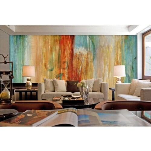 Latest high quality custom 3D mural,aesthetic colorful abstract oil painting ,living room TV wall bedroom wallpaper