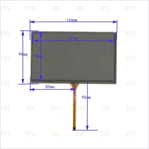 Wholesale 10PCS/LOT XWT1286 7inch resistance screen for GPS CAR this is compatible 165*100 for Car Rideo 164*99