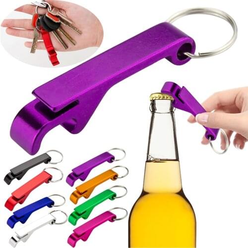 Wholesale Color Aluminium Portable Can Opener Porket Size Claw Type Beer Bottle And Can Opener Key Chain Ring Tiger Can Openers