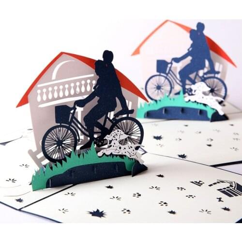 Fathers Day Thank You Card My Father Postcards 3D Pop up Card Handmade Paper Laser Cutting Greeting Cards 6A0671