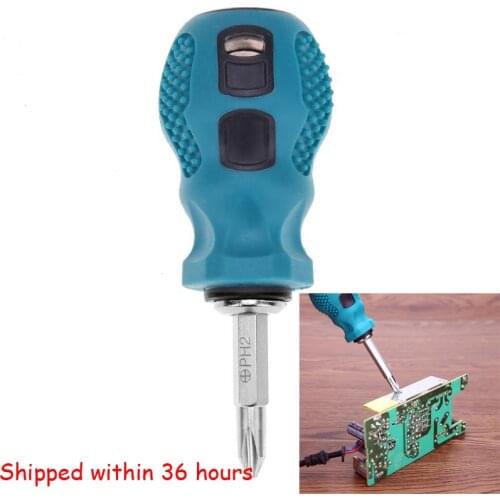 Double-Use Screwdriver Removable Hand Tool Chrome Vanadium Steel Repair Tool Handle Screw Driver 7cm/2.76in