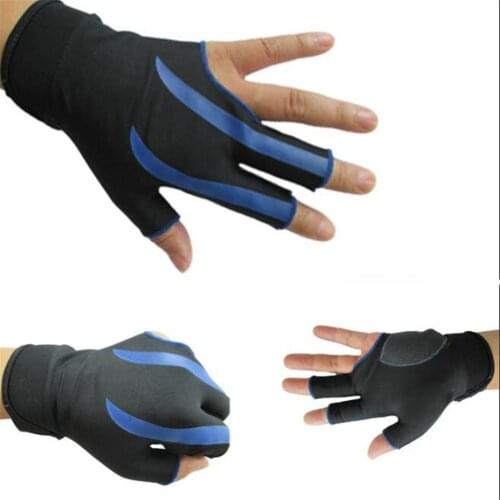 Billiard Pool Shooters Left Hand 3 Half Fingers Billiard Gloves Snooker Gloves High Strength Billiard Accessories unisex