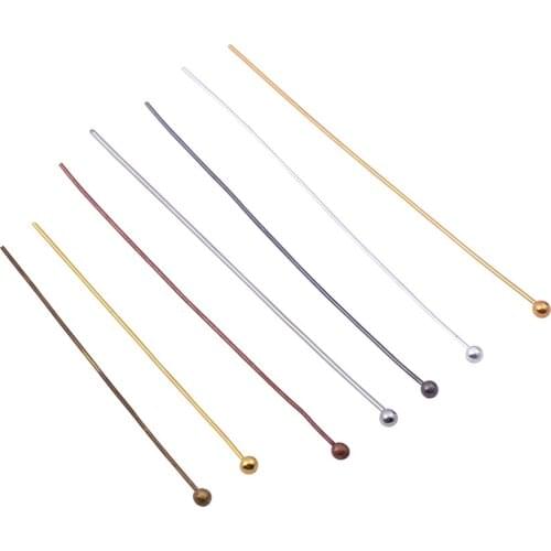 Ball Head Pins wholesale Handmad DIY tool DIY making stud earrings Copper