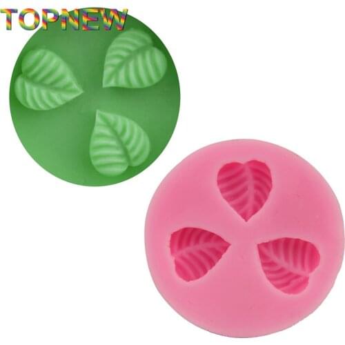 Three Little Leaves Shape Design Fondant Chocolate Silicone Mold DIY Cake Decorating Cooking Tools 1920
