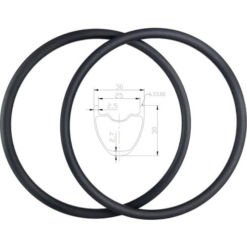 Light weight 320g 29er XC tubeless MTB T800 + T700 Carbon Rims 30mm width 30mm depth UD Matte Glossy Crosscountry Woods Wheels