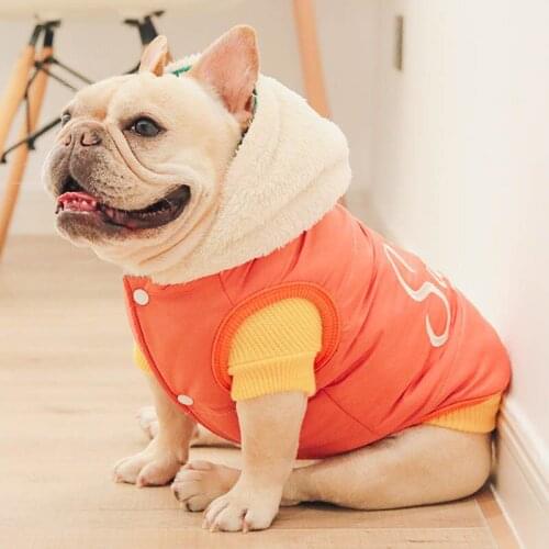 Winter Dog Coat French Bulldog Pet Clothes Reversible Dog Costume Medium Large Dogs Clothes Warm Pet Products Warm Pet Clothing