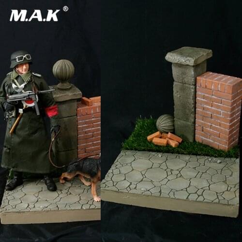 1/6 Scale Soldiers Scene Accessories S0012 Grassland Court Platform Scene Model for 12'' World War II Solider Action Figure