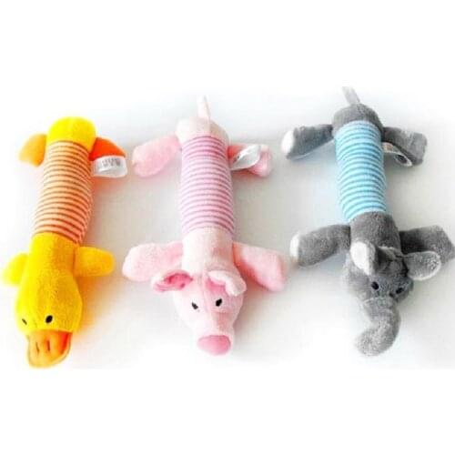 1pc Animal Chewing Toys Dog Cat Voicing Dolls Fabric Durability Pet Dog Accessories High Quality Products Lovely Voice Toys