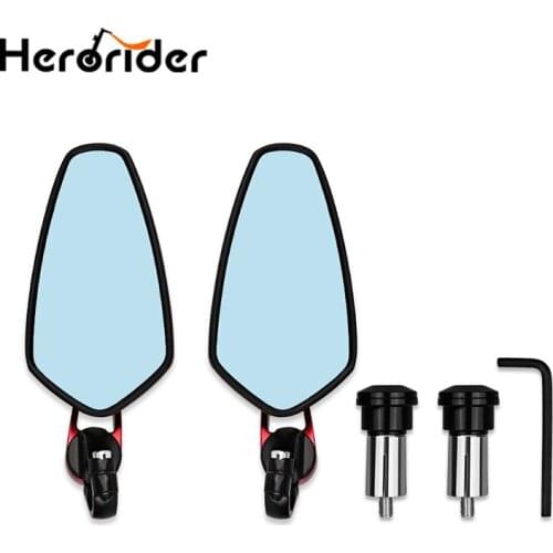 2Pcs/Pair Motorcycle Motorbike Scooters Mirror Motor Motorbike Rearview Side mirror 7/8" 22mm handle bar Rearview Side Mirror