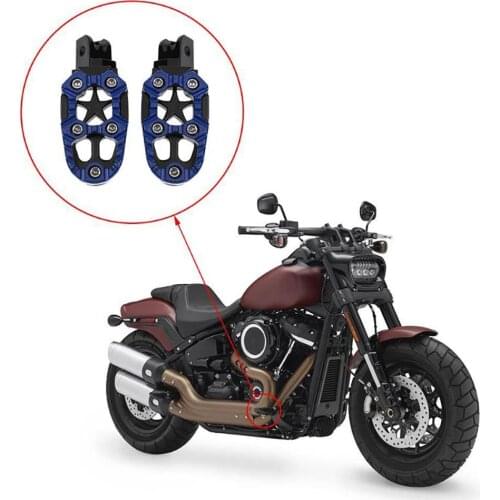 2Pcs Universal Metal Off-road Motorcycle Motorbike Footrests Foot Peg Pedals
