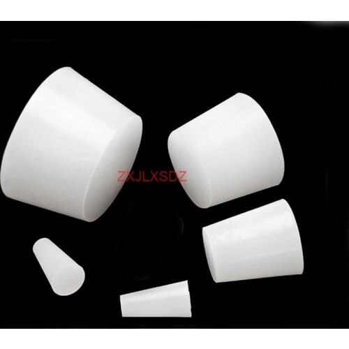 20 Pcs silicone hole plug tapered rubber plug threaded hole plug solid plug rubber gasket
