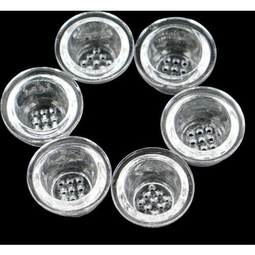 3pcs Nine Hole Tobacco Glass Smoking Bowl Cigarette Accessories Can be used in Many Types of Pipes