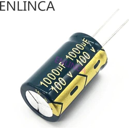 4pcs/lot S62 high frequency low impedance 100v 1000UF aluminum electrolytic capacitor size 18*30 100V1000UF 20