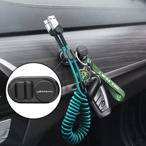 2PCS Car multifunctional car interior USB cable key car sticky mini hook for lada VESTA niva kalina priora granta samara 2110