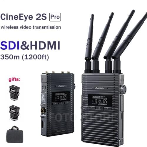 ACCSOON CineEye 2S Pro 1200ft Wireless Transmitter Receiver SDI&HDMI image Video Transmission 1080p Low Latency