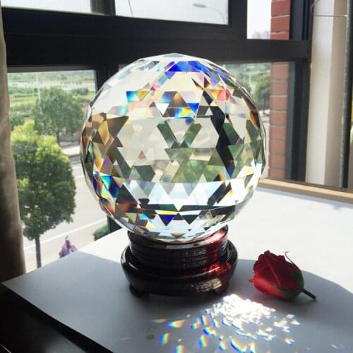 Large GOOD gift # 2020 office home parlour efficacious Talisman Money Drawing lucky Crystal ball FENG SHUI Sculpture ART statue