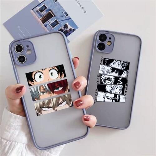 Phone Cases for IPhone 12 Mini 11Pro Max X XR XS MAX 6s 7 8 plus SE 2020 Anime My Hero Academia Hard Shockproof Back Cover