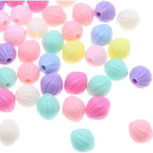CHONGAI 100Pcs Mixed Candy Color Acrylic Beaded DIY Accessories Beads For Jewelry Bracelets Making 10mm