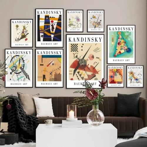 Wassily Kandinsky Abstract Line Graphics Wall Art Canvas Painting Nordic Posters And Prints Wall Pictures For Living Room Decor
