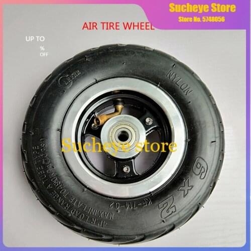6 inch 6X2 Wheels set or Tire or Inner Tube Electric Scooter Wheel Chair Truck Use 6" Tire Tyre F0 Pneumatic Trolley Cart