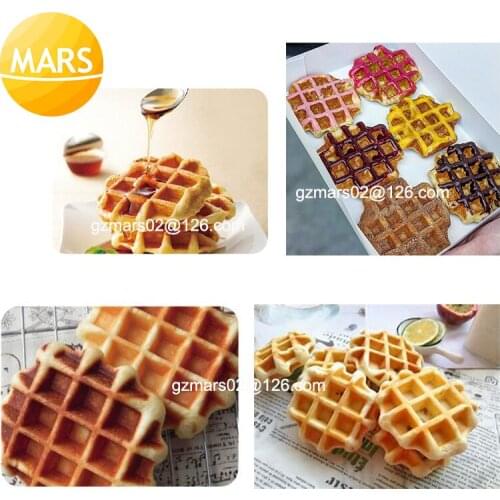 Snack Machines Commercial Rotate 4pcs Waffle Maker Rotary Waffles Machine Iron Plate Cake Oven, Non Stick Waffle Baker Pan