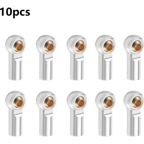 10Pcs M3 Metal Link Tie Rod End Ball Joint For 1/10 RC Car Crawler AXIAL D90 D110 RC Cars Spare Parts Car DIY