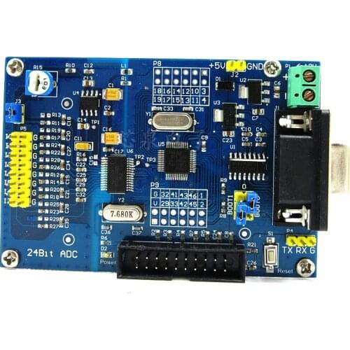 High precision acquisition module ADS1256+STM32F103C8T6 industrial control NEW learning board 24 bit ADC power supply