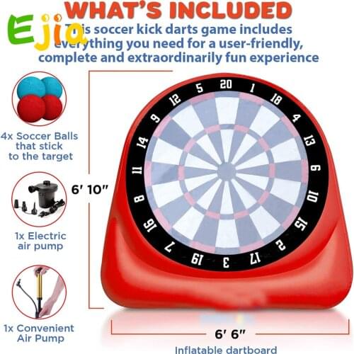 Inflatable Dart Board Soccer Game Inflatable Football Dart Board With Ball for Backyard Outdoors Play and Activities